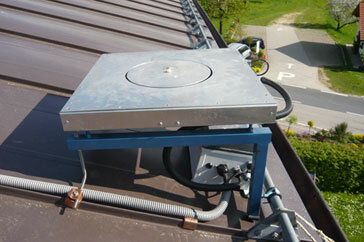 Field antenna at the Neudorf site (distance to Gaisberg Tower is about 100 km)