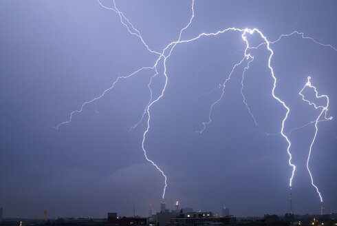 Blitzeinschläge in Wien Donaustadt