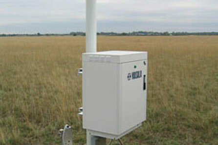 Blitzsensor auf der grünen Wiese